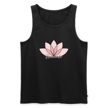 Namaste - Men's Premium Organic Tank Top - black - Front - AI Model Male 178 light (178cm)