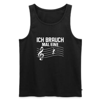 Musiklehrer Musiker Klavierspieler Geschenk - Männer Premium Bio Tank Top - Schwarz - Vorne - Michal (187cm)