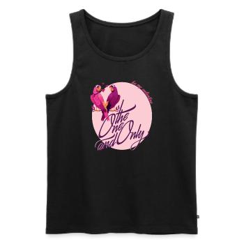 14 Februar Valentinstag Seelenverwandte Papagein - Männer Premium Bio Tank Top - Schwarz - Vorne - Michal (187cm)
