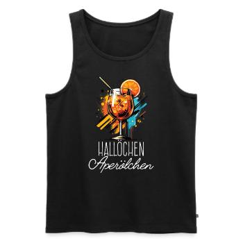 Hello Aperölchen Cocktail Summer Party Chemise - Débardeur bio Premium Homme - noir - Devant - Michal (187cm)