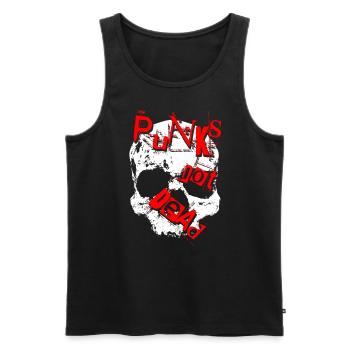 Les punks ne sont pas morts - Débardeur bio Premium Homme - noir - Devant - AI Model Male 178 light (178cm)