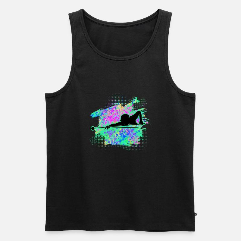 Billiard - Männer Premium Bio Tank Top - Schwarz