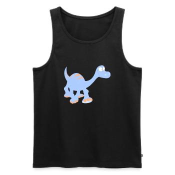 Dinosaurier! - Männer Premium Bio Tank Top - Schwarz - Vorne - Michal (187cm)