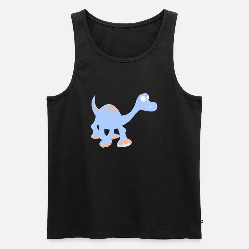 Dinosaurier! - Männer Premium Bio Tank Top - Schwarz