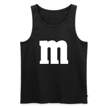 m monstre halloween costume drôle cadeau - Débardeur bio Premium Homme - noir - Devant - Michal (187cm)