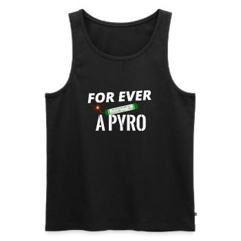 Pyro pour toujours Fireworks - Débardeur bio Premium Homme - noir - Devant - Michal (187cm)
