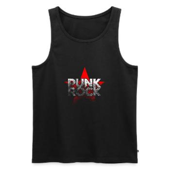 punk - Débardeur bio Premium Homme - noir - Devant - AI Model Male 178 light (178cm)