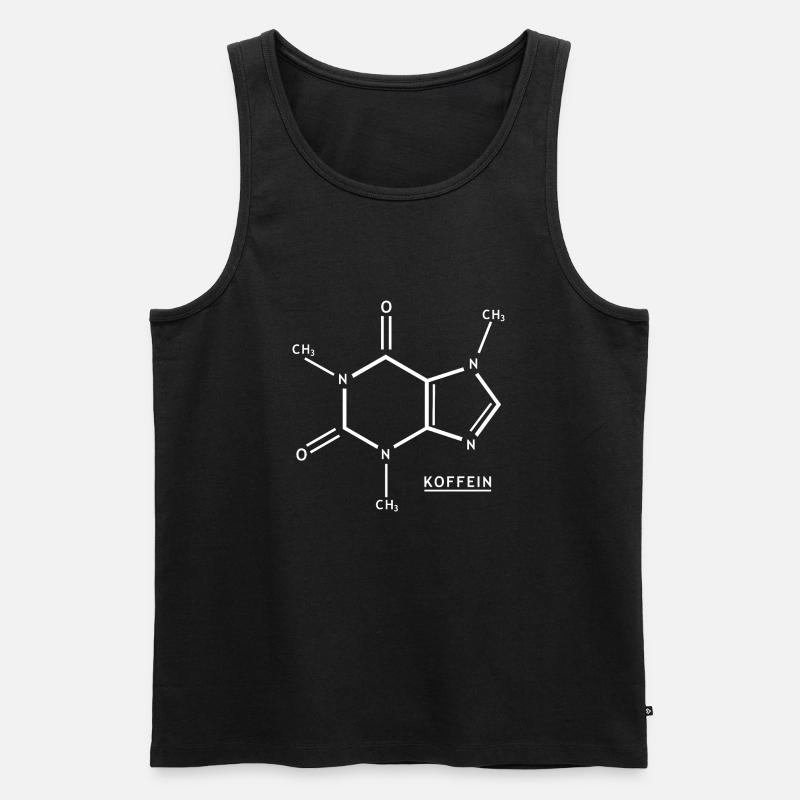 KOFFEIN PRONAP - Männer Premium Bio Tank Top - Schwarz