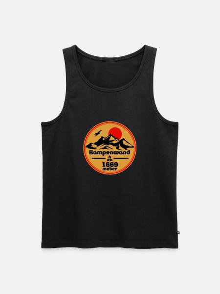 kampenwand - Männer Premium Bio Tank Top - Schwarz