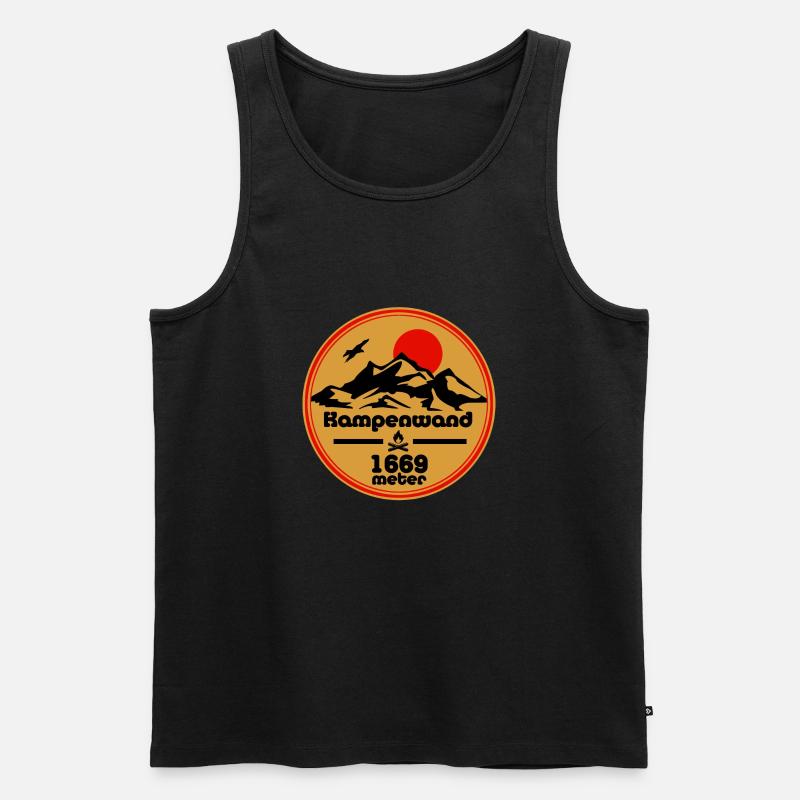 kampenwand - Männer Premium Bio Tank Top - Schwarz