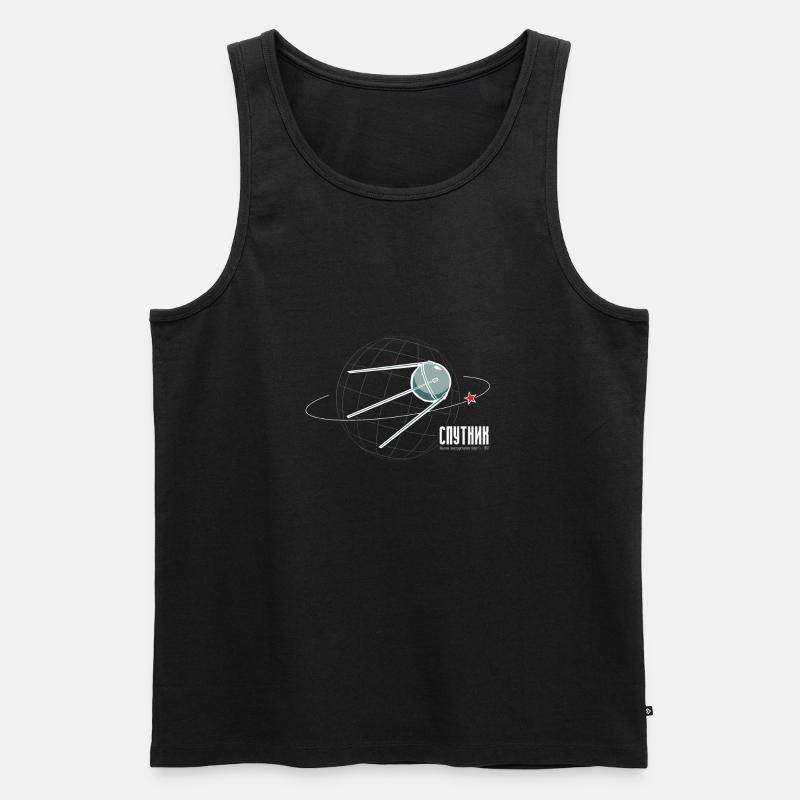 Sputnik! - Männer Premium Bio Tank Top - Schwarz