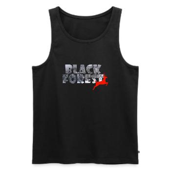 Black Forest - Men's Premium Organic Tank Top - black - Front - Michal (187cm)