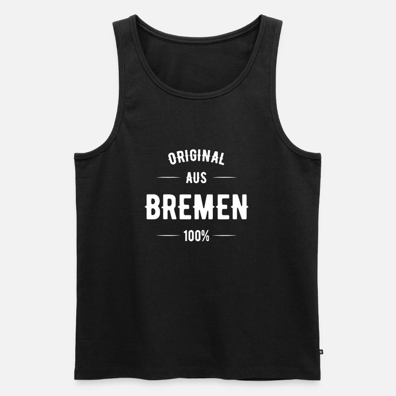 Bremen - Männer Premium Bio Tank Top - Schwarz