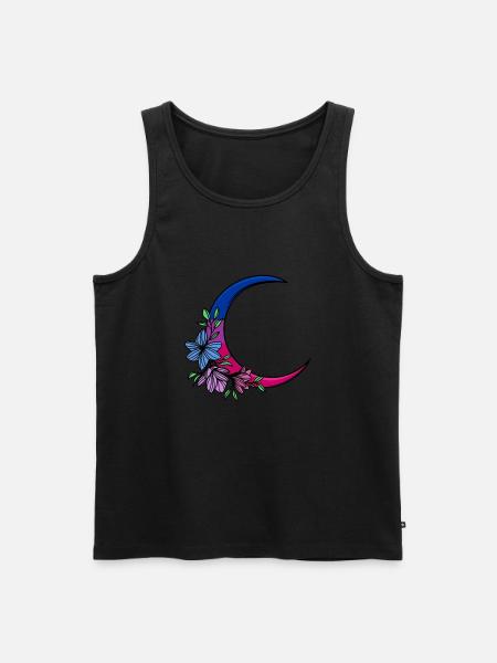 Bisexual Moon LGBT Bisexual Pride - Men's Premium Organic Tank Top - black