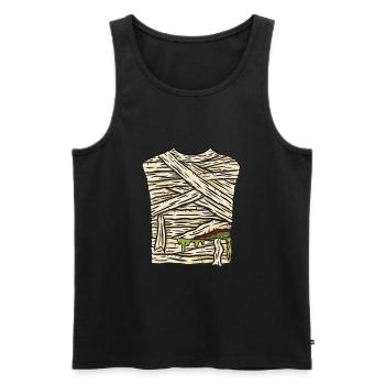 Mummy Costume Halloween - Men's Premium Organic Tank Top - black - Front - Michal (187cm)