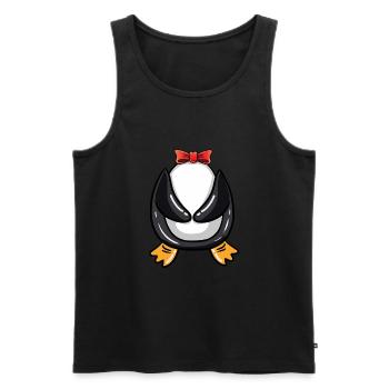 Penguin Costume Halloween - Men's Premium Organic Tank Top - black - Front - Michal (187cm)