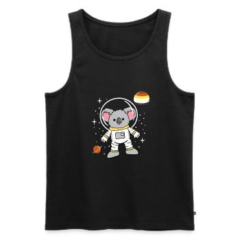 Koala Astronaut Gay Bear Pride - Männer Premium Bio Tank Top - Schwarz - Vorne - AI Model Male 178 light (178cm)