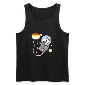 Opossum Astronaut Gay Bear Pride - Männer Premium Bio Tank Top - Schwarz - Vorne - Michal (187cm)