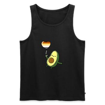 Avocado Balloon Gay Bear - Men's Premium Organic Tank Top - black - Front - Michal (187cm)