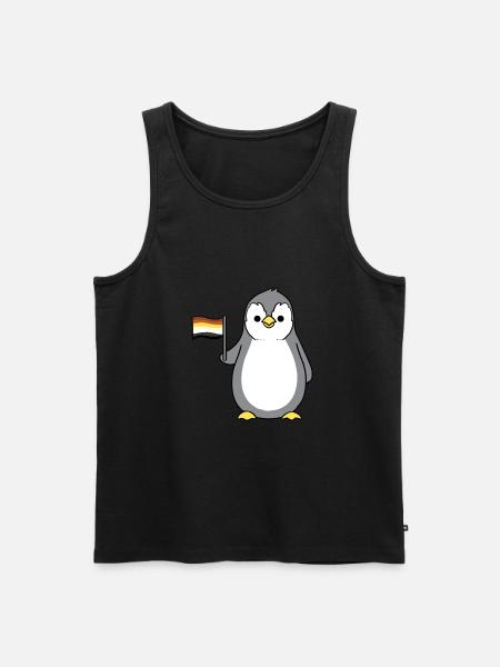 Penguin Gay Bear Pride - Men's Premium Organic Tank Top - black