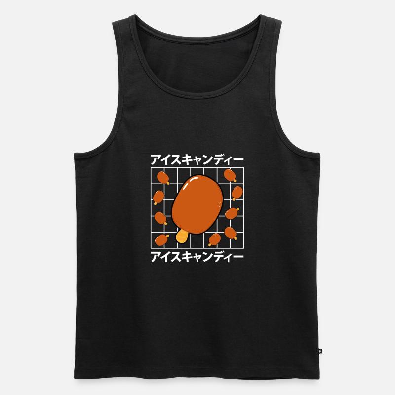 Süßes Kawaii Maisfutter - Männer Premium Bio Tank Top - Schwarz