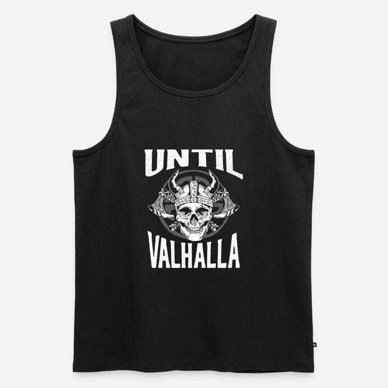 Bis Walhalla Schädel - Männer Premium Bio Tank Top - Schwarz