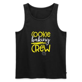 Cookies Baking Crew - Men's Premium Organic Tank Top - black - Front - Michal (187cm)