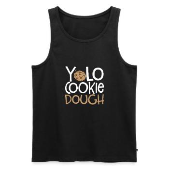 Yolo keksteig - Men's Premium Organic Tank Top - black - Front - Michal (187cm)