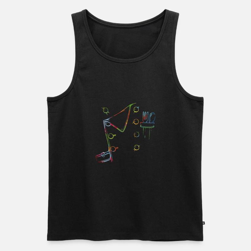 Cooles Bäcker outfit - Männer Premium Bio Tank Top - Schwarz