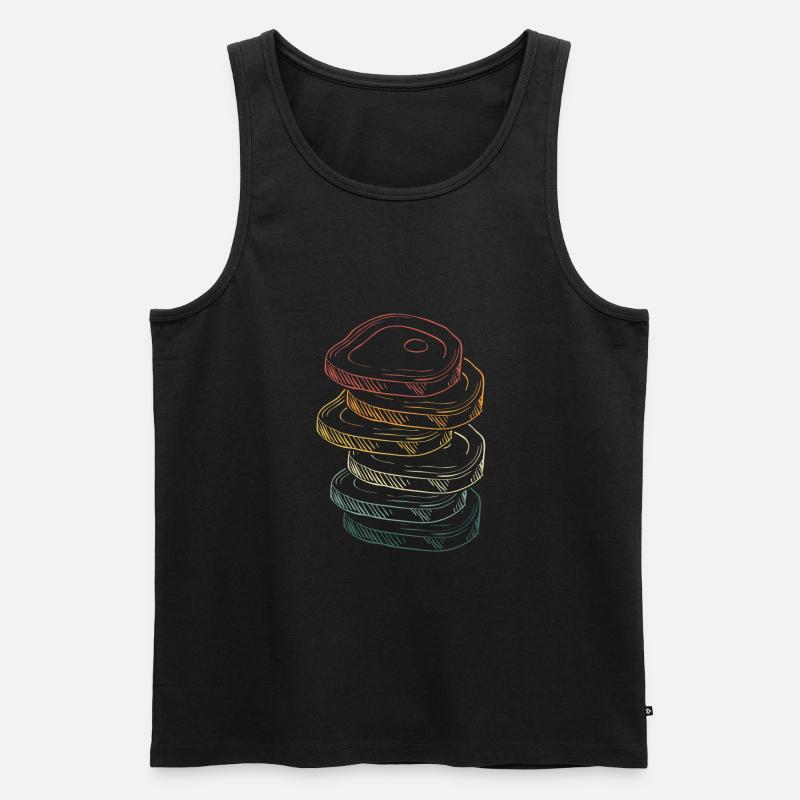 Rindfleisch Kochen - Männer Premium Bio Tank Top - Schwarz