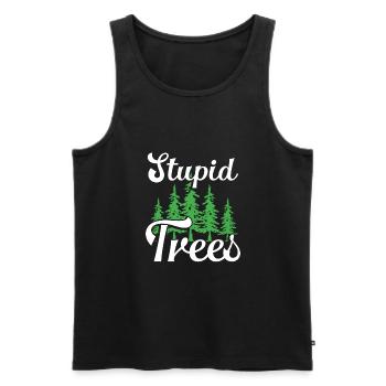 Forest In Disc Golf - Men's Premium Organic Tank Top - black - Front - AI Model Male 178 light (178cm)