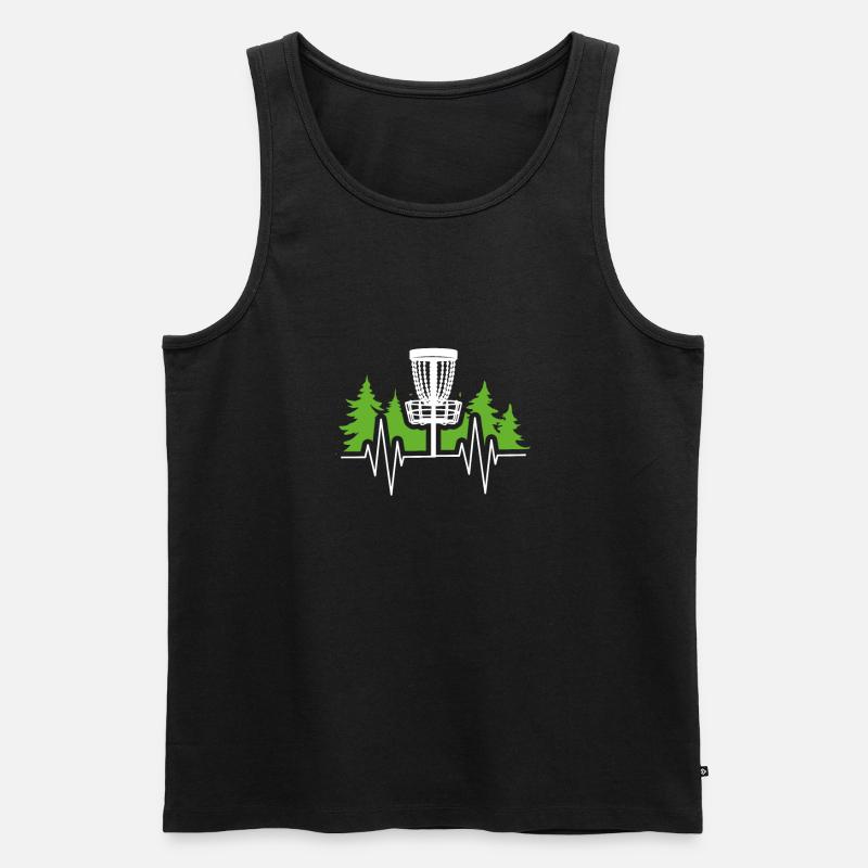 Fréquence du disc golf - Débardeur bio Premium Homme - noir