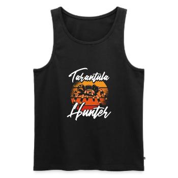 Tarantula Hunter Sun - Men's Premium Organic Tank Top - black - Front - AI Model Male 178 light (178cm)