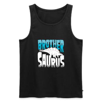 Bruder Stegosaurus - Männer Premium Bio Tank Top - Schwarz - Vorne - AI Model Male 178 light (178cm)