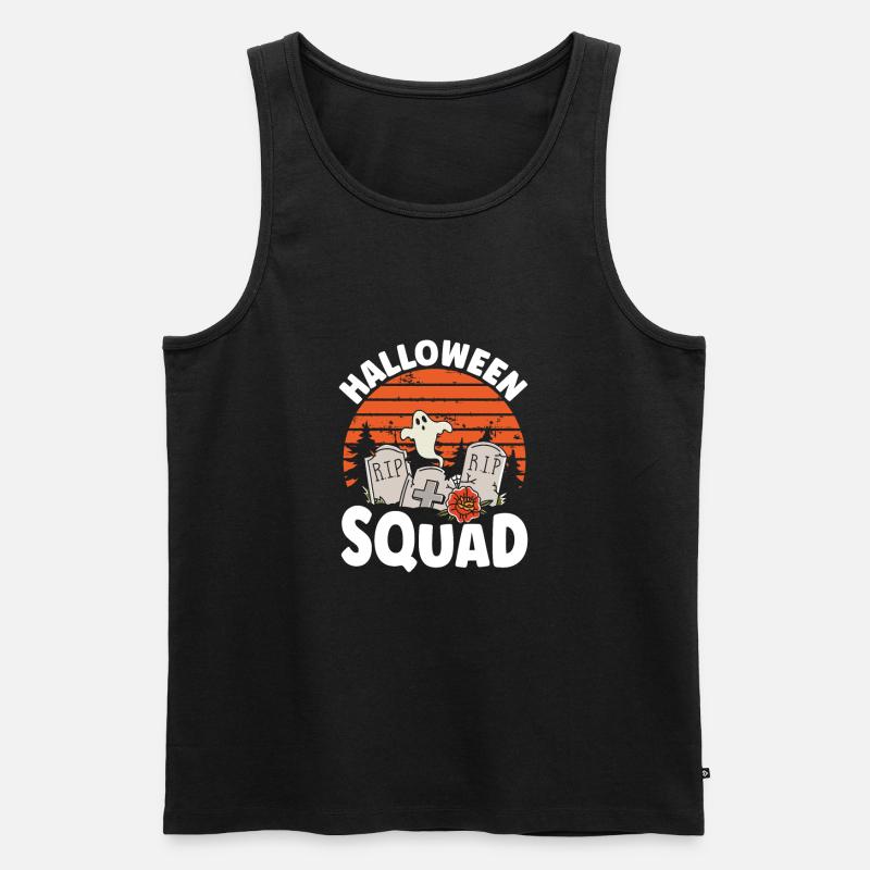 Halloween Geist Team - Männer Premium Bio Tank Top - Schwarz