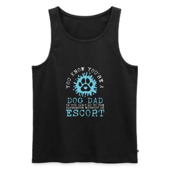 Hundevater Bauer - Männer Premium Bio Tank Top - Schwarz - Vorne - AI Model Male 178 light (178cm)