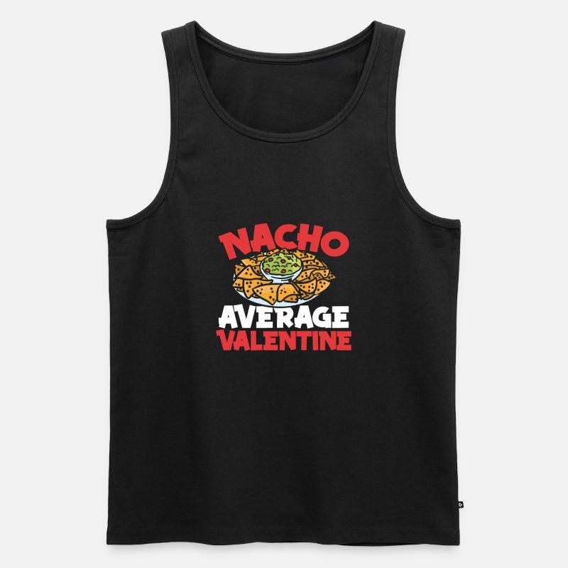 Nacho Durchschnittliches Essen Ist Mein - Männer Premium Bio Tank Top - Schwarz