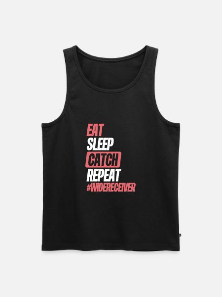 Eat sleep catch repetition - Men's Premium Organic Tank Top - black