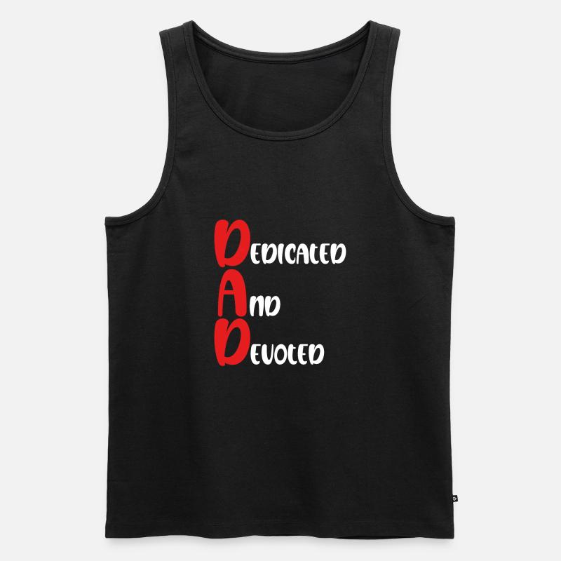 Committed And Devoted - Men's Premium Organic Tank Top - black
