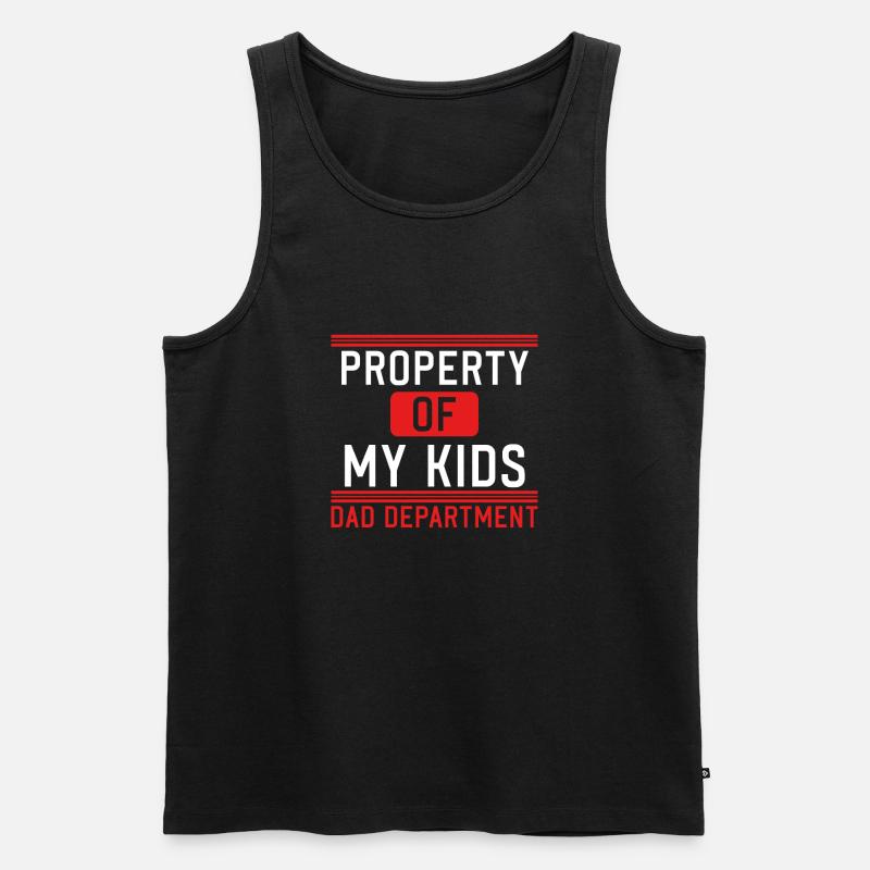 Eigentum Meiner Kinder - Männer Premium Bio Tank Top - Schwarz
