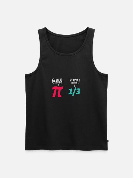 Math Fun Pi - Débardeur bio Premium Homme - noir