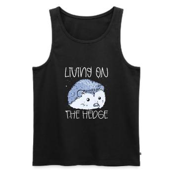 Life On The Hedgehogs - Men's Premium Organic Tank Top - black - Front - Michal (187cm)