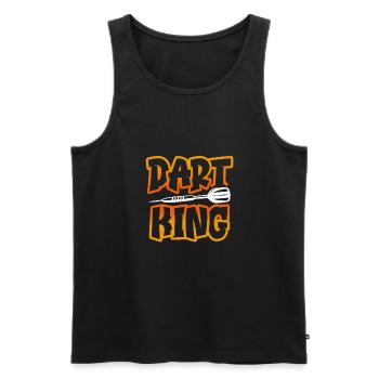 Dart King - Men's Premium Organic Tank Top - black - Front - AI Model Male 178 light (178cm)
