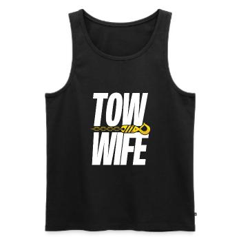 Wife Of the tow driver - Men's Premium Organic Tank Top - black - Front - Michal (187cm)