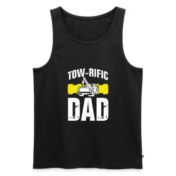 Tow Rific Vater - Männer Premium Bio Tank Top - Schwarz - Vorne - Michal (187cm)