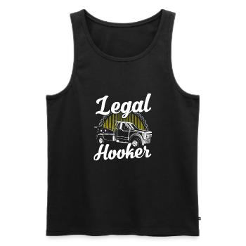 Legale Abschleppwagen Abschlepper - Männer Premium Bio Tank Top - Schwarz - Vorne - Michal (187cm)