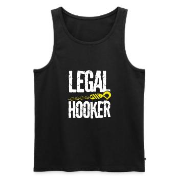 Legaler Abschlepper - Männer Premium Bio Tank Top - Schwarz - Vorne - Michal (187cm)
