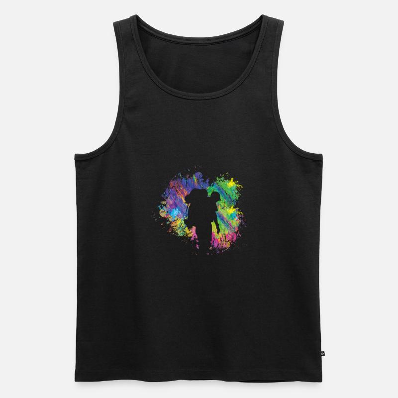 Wandern Im Sommer - Männer Premium Bio Tank Top - Schwarz