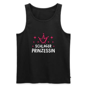 Schlager Girl Volksmusik Party, Dorffest Ouftit - Männer Premium Bio Tank Top - Schwarz - Vorne - AI Model Male 178 light (178cm)