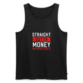 Direkt Aus Dem Geld - Männer Premium Bio Tank Top - Schwarz - Vorne - AI Model Male 178 light (178cm)